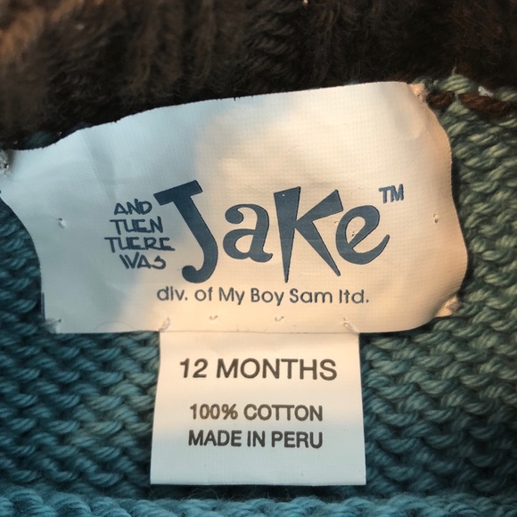 **CLOSEOUT** NWT Boys Monkey Sweater by And Then There Was Jake - Picture 4 of 6